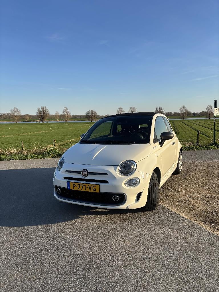 Fiat 500 1.0 70pk Hybrid 2022 Wit Sport, Auto's, Fiat, 40 €/maand, 4 stoelen, Leder en Stof, Wit