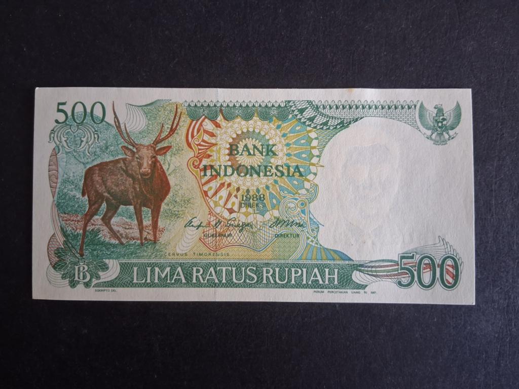 500 rupiah Indonesië unc 1988, Ophalen of Verzenden, Zuidoost-Azië, Los biljet