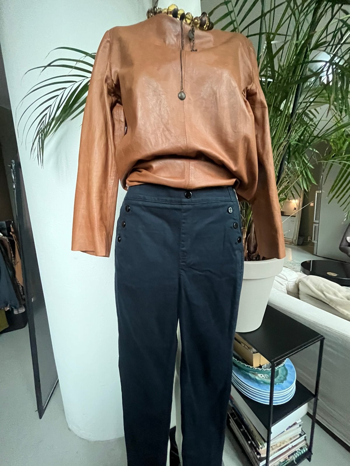 Mooie broek KAREN MILLEN, Blauw, Zo goed als nieuw, Lang, Ophalen