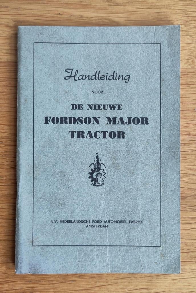 Handleiding Fordson Major Tractor (1954), Ophalen of Verzenden, Gelezen, Ford, N.V. Nederlandsche Ford Automobiel Fabriek