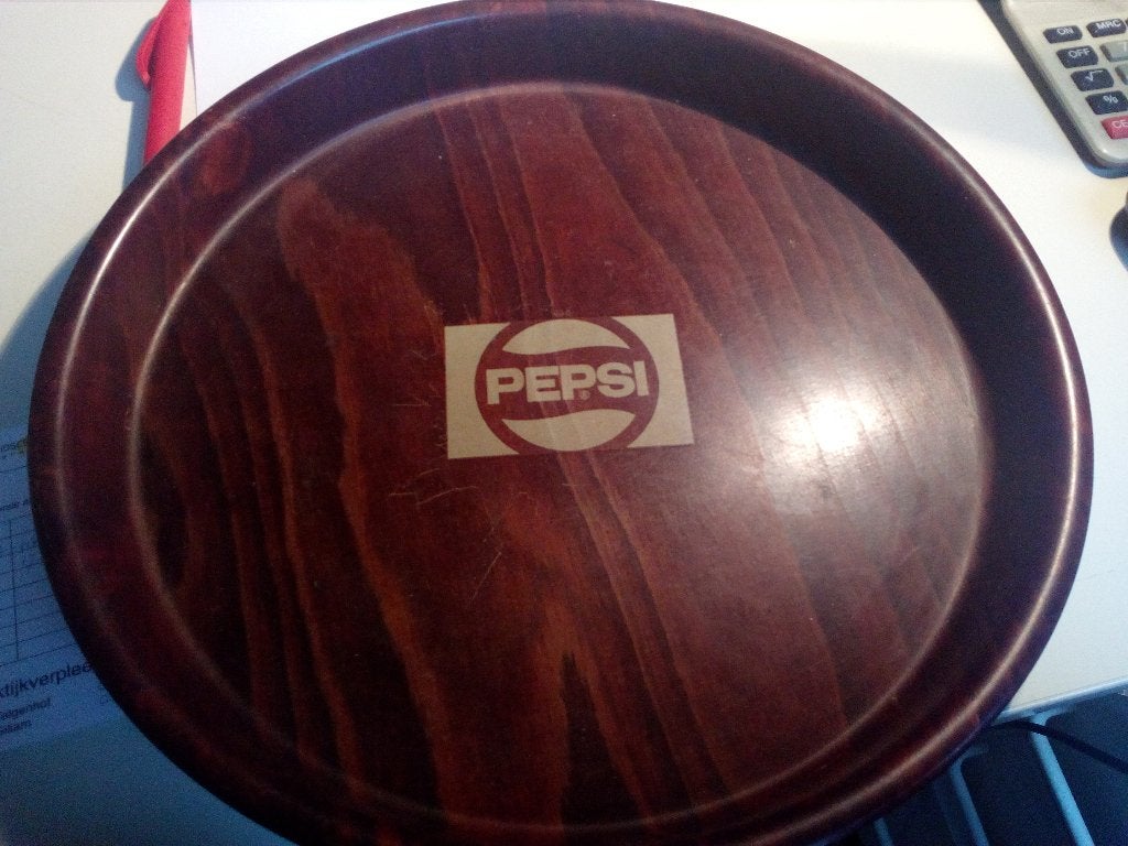 PEPSI BAKELIET DIENBLAD, Ophalen of Verzenden, Overige typen