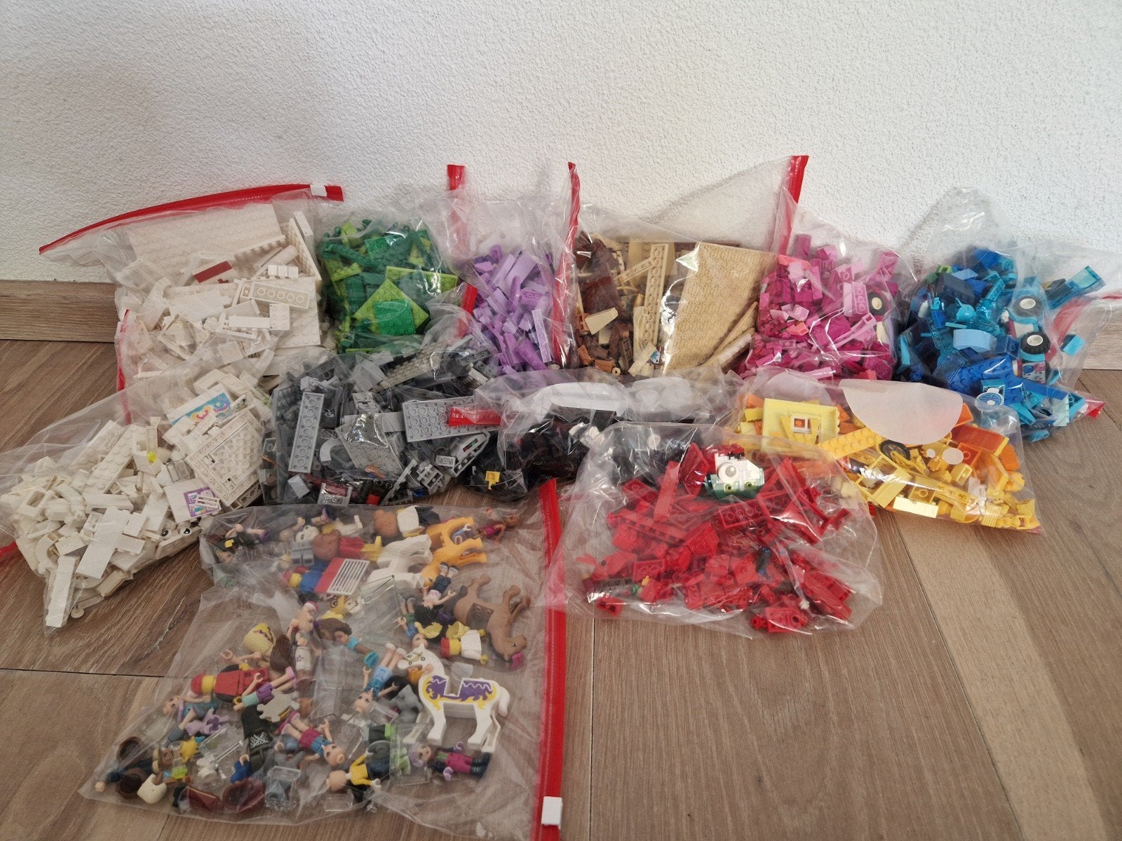 Grote partij LEGO Friends met plaat en instructieboekjes, Ophalen of Verzenden, Gebruikt, Overige merken