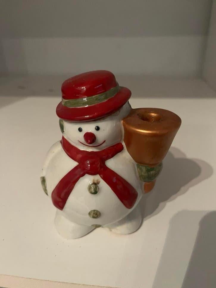 Sneeuwpop spaarpot met kaarsenhouder, Ophalen, Zo goed als nieuw