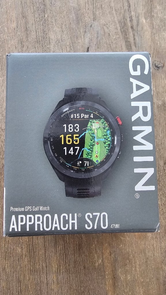 Garmin Approach S70 - 47mm GPS Golfhorloge, Ophalen of Verzenden, Zo goed als nieuw, Overige typen, Overige merken