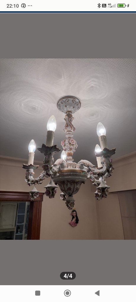 Lampen en wandlampen in porselein, Ophalen