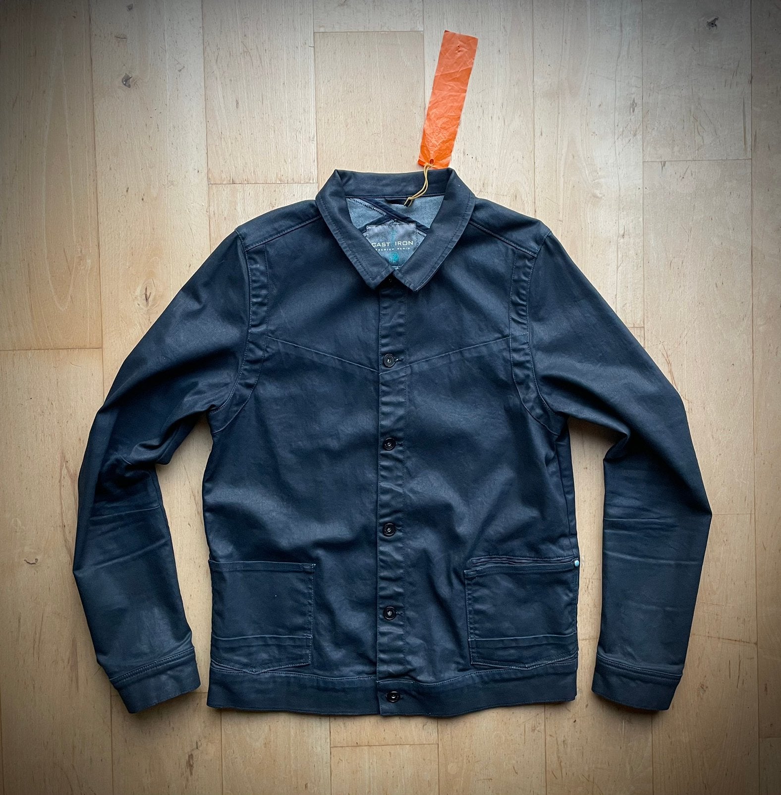 Cast Iron design denim / spijker jas blauw XL, Ophalen of Verzenden, Zo goed als nieuw, Maat 56/58 (XL), Blauw