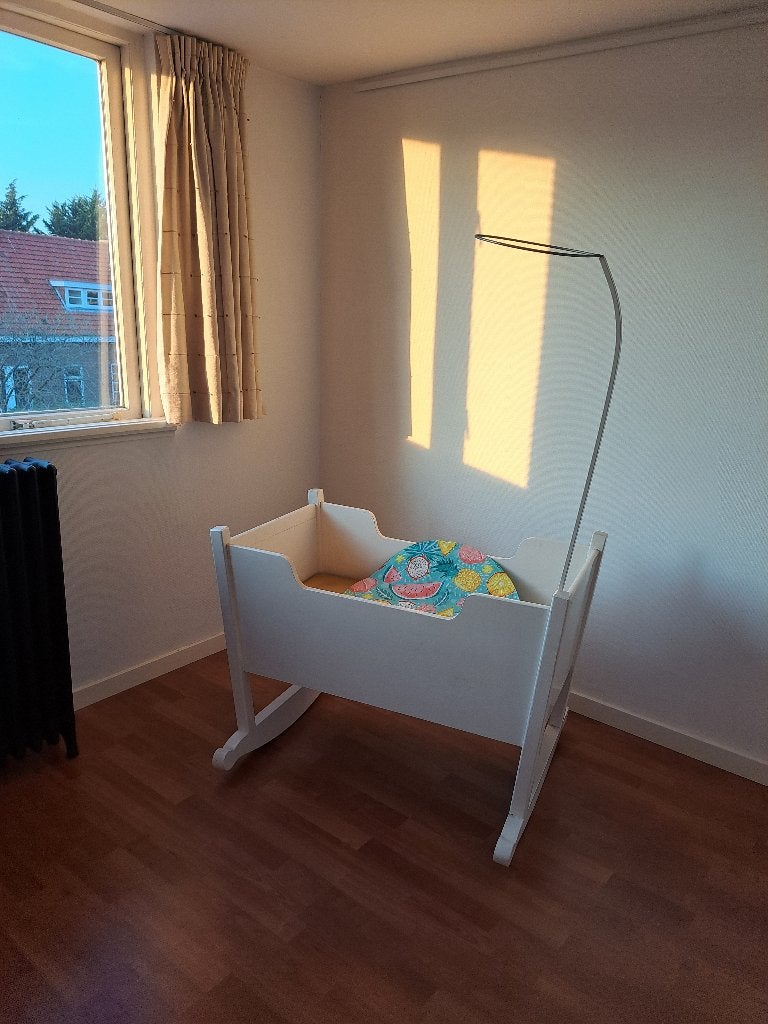 Familiewieg Echte houten schommel wieg, Ophalen, Gebruikt, Wieg