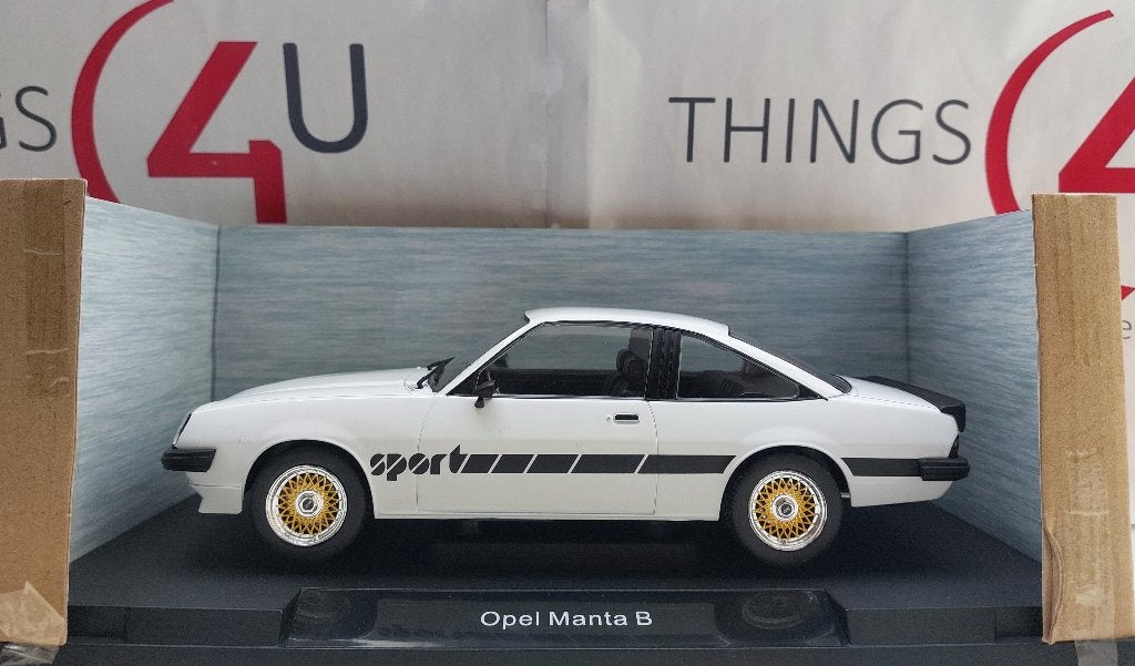 MCG 1:18 Opel Manta B Sport 1980 wit nieuw in verpakking, Hobby en Vrije tijd, Modelauto's | 1:18, Ophalen of Verzenden, Nieuw