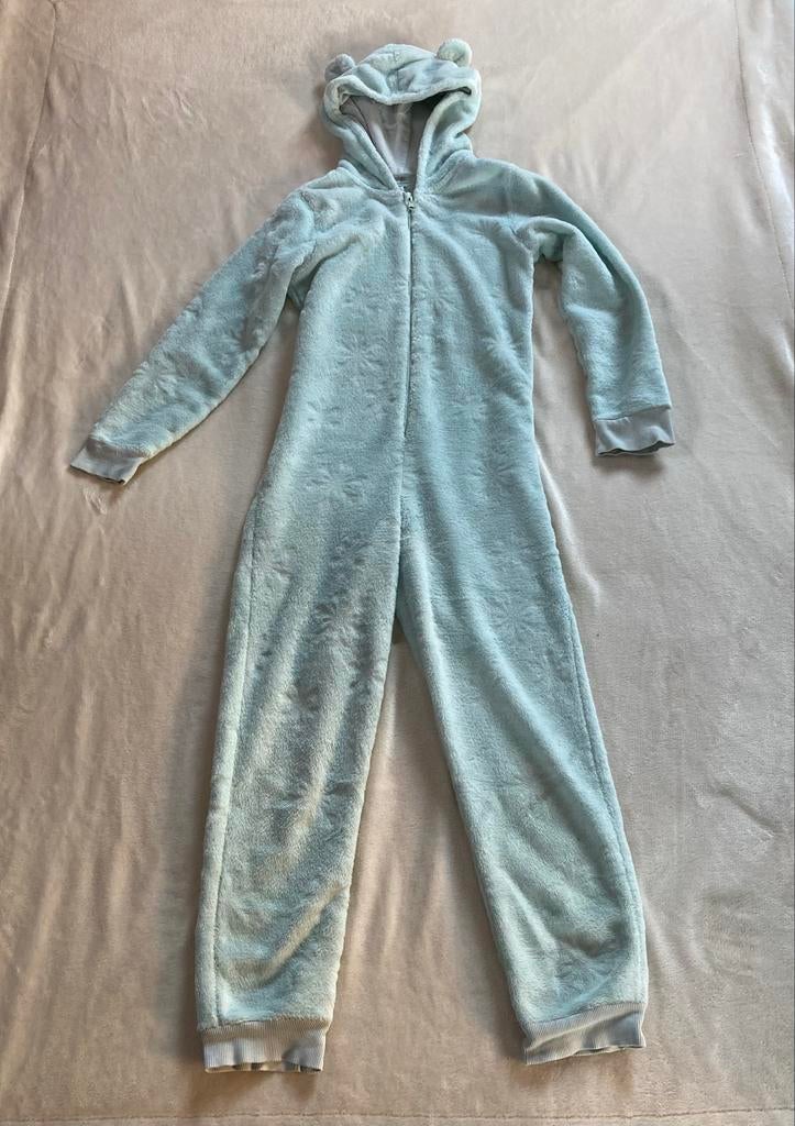 Mintgroene onesie Here + There maat 134/140, Ophalen of Verzenden, Gebruikt, Meisje, Nacht- of Onderkleding