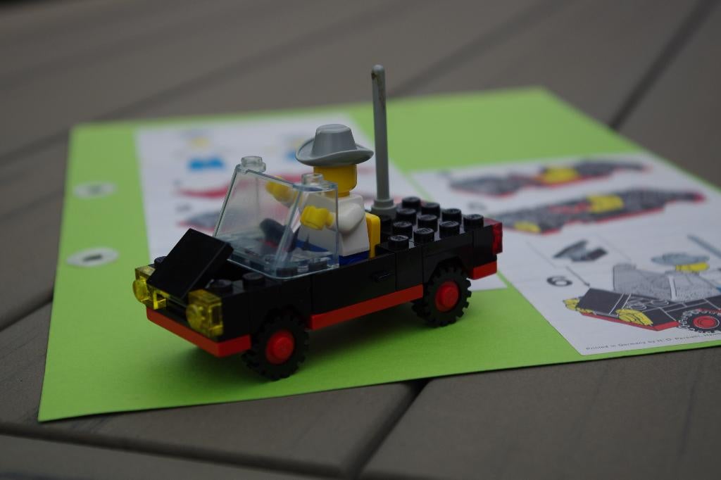 Lego 6627 Terreinjeep met sheriff (echte vintage uit 1982), Overige thema's, Lego, Ophalen of Verzenden, Zo goed als nieuw