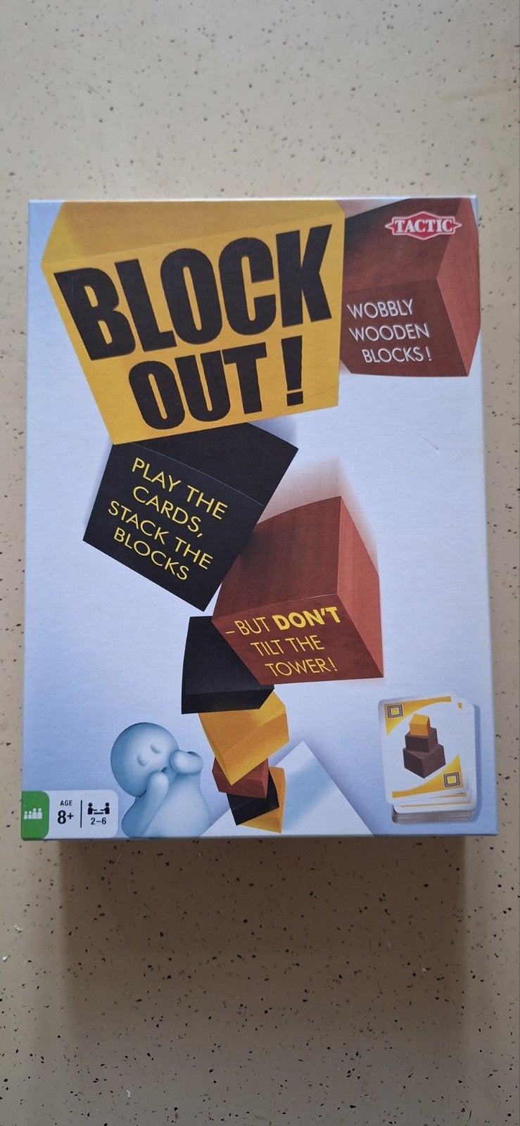 Block Out! - Tactic - Houten blokken stapelspel, Hobby en Vrije tijd, Ophalen of Verzenden, Zo goed als nieuw