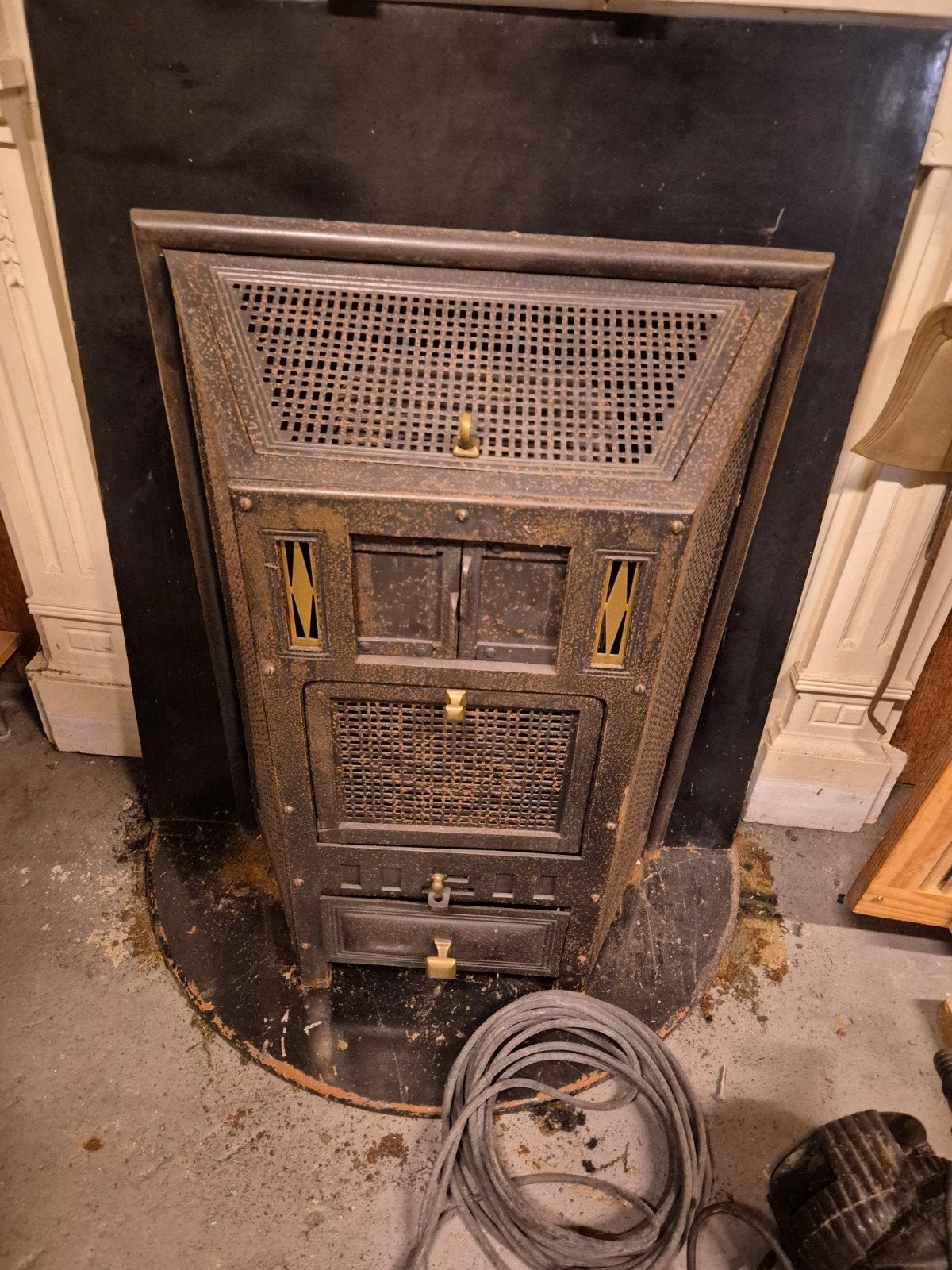 Antieke kachel - Koninklijke Haardenfabriek E.M. Jaarsma, Ophalen, Gebruikt, Overige brandstoffen, Inbouw