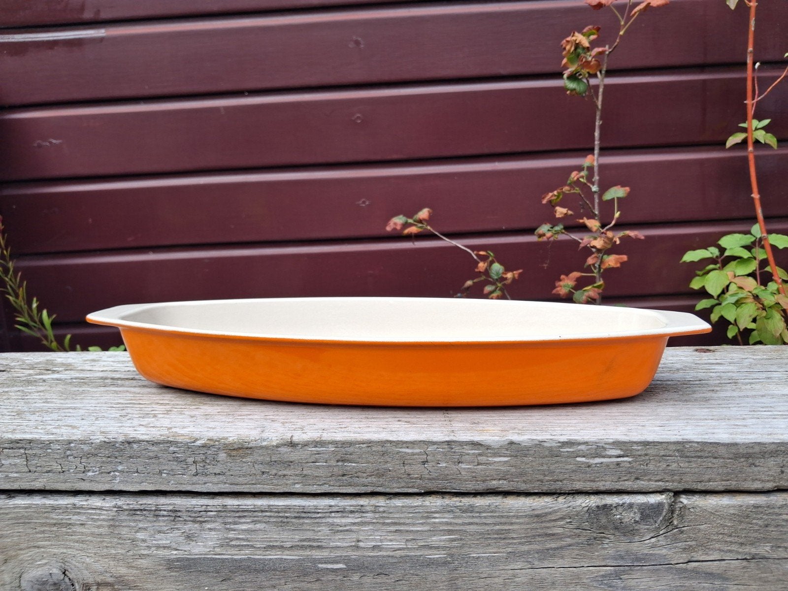 Le Creuset Fish pan,  Raymond Loewy #36  (topstaat), Gietijzer, Overige typen, Le Creuset, Ophalen of Verzenden