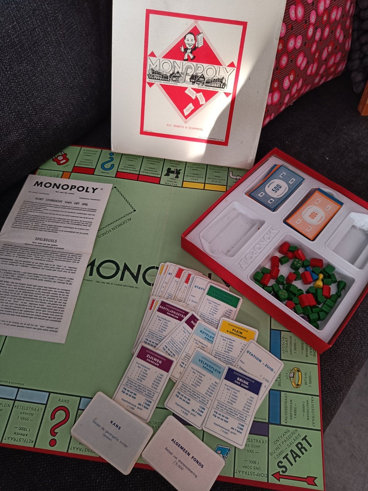 Monopoly bordspel - Nostalgische editie met guldens, Vijf spelers of meer, Ophalen of Verzenden, Gebruikt