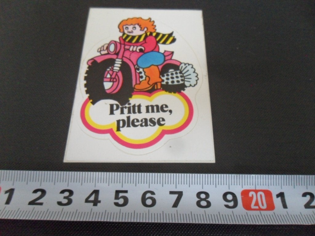 sticker Strip Pritt me, please  motor *, Ophalen of Verzenden, Zo goed als nieuw