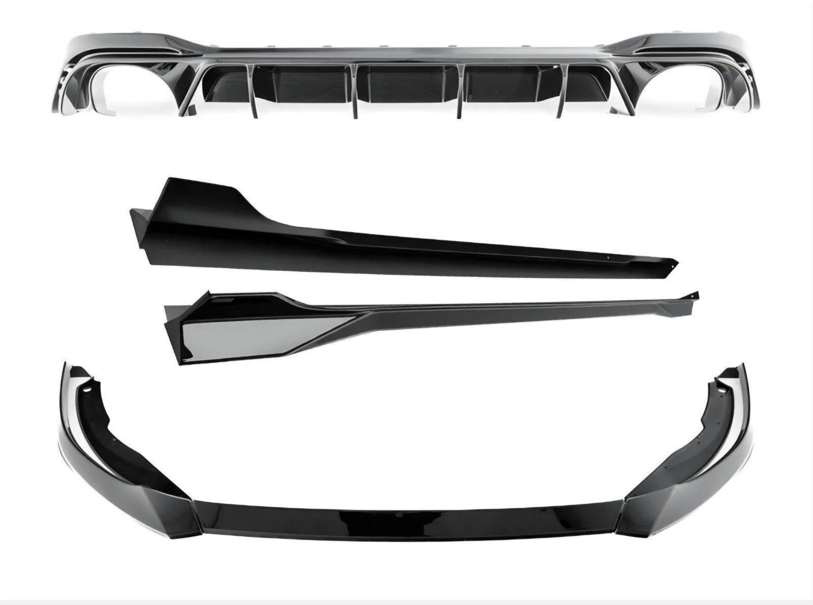Sportieve Bodykit VW Golf 8 GTI/GTD/R-Line - Glanzend Zwart, Ophalen