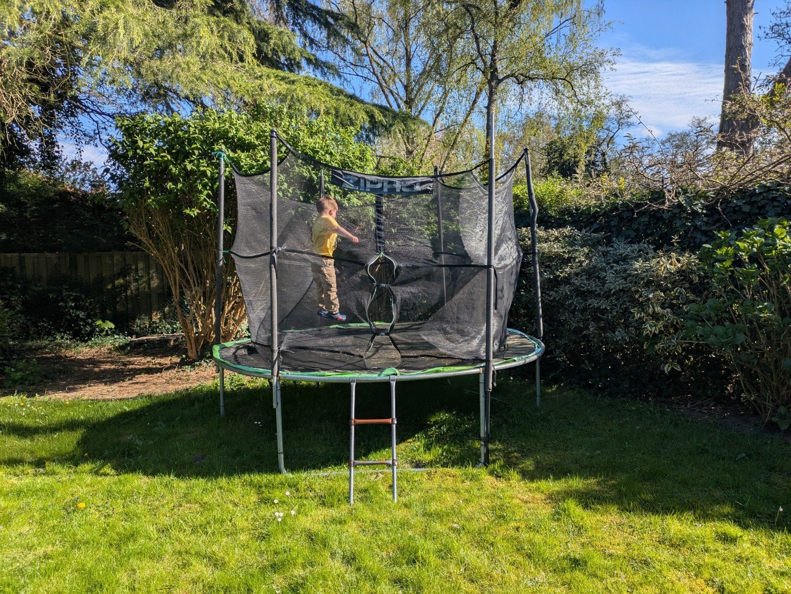 Trampoline met veiligheidsnet - Berg +New net!, Ophalen