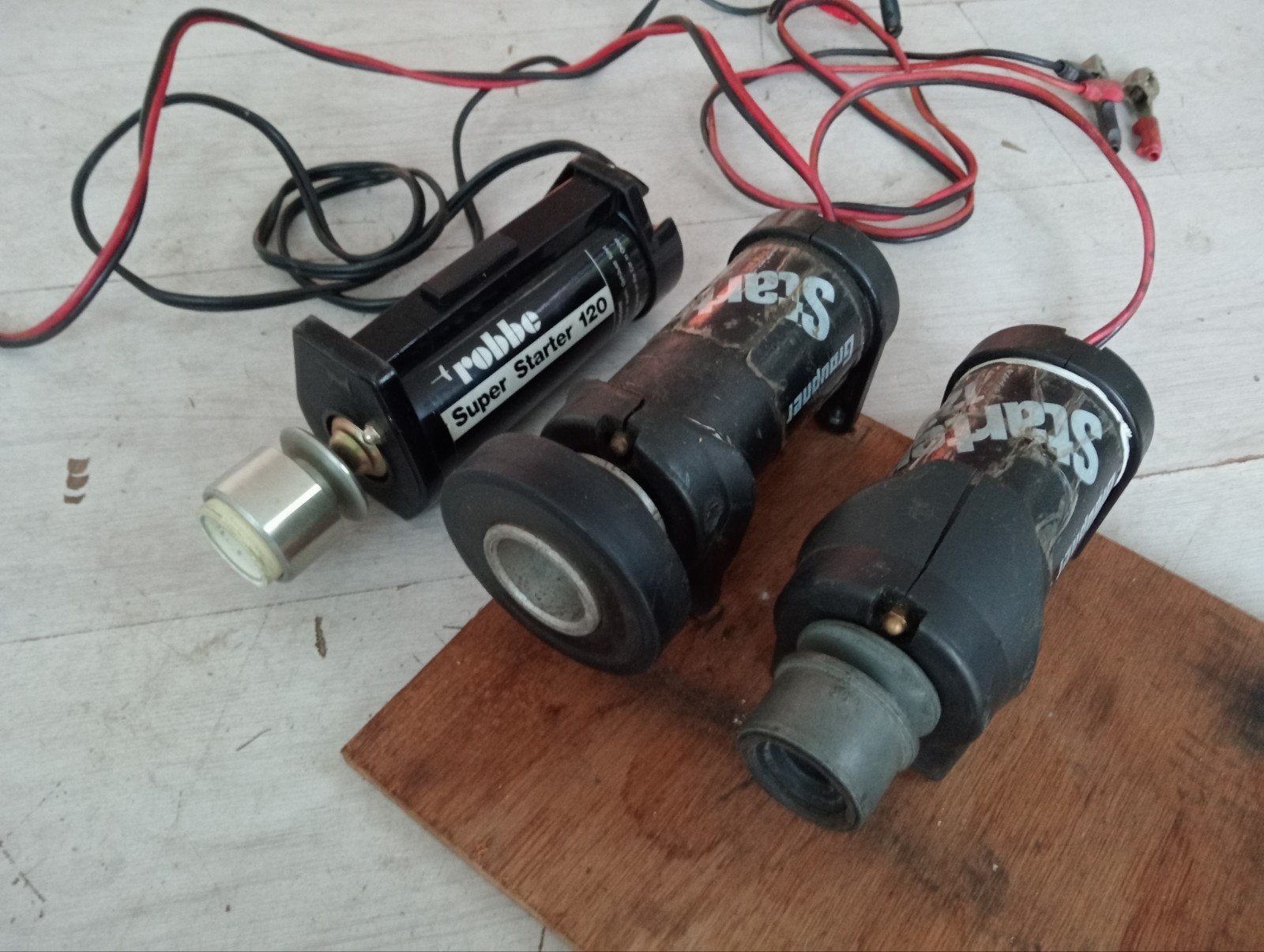 2 X Graupner en 1 X Robbe starter 12V, Verzenden, Nitro, Onderdeel