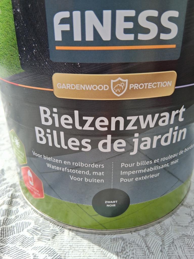 Nieuw blik Bielzenzwart 2.5 liter - Finess Gardenwood, Ophalen