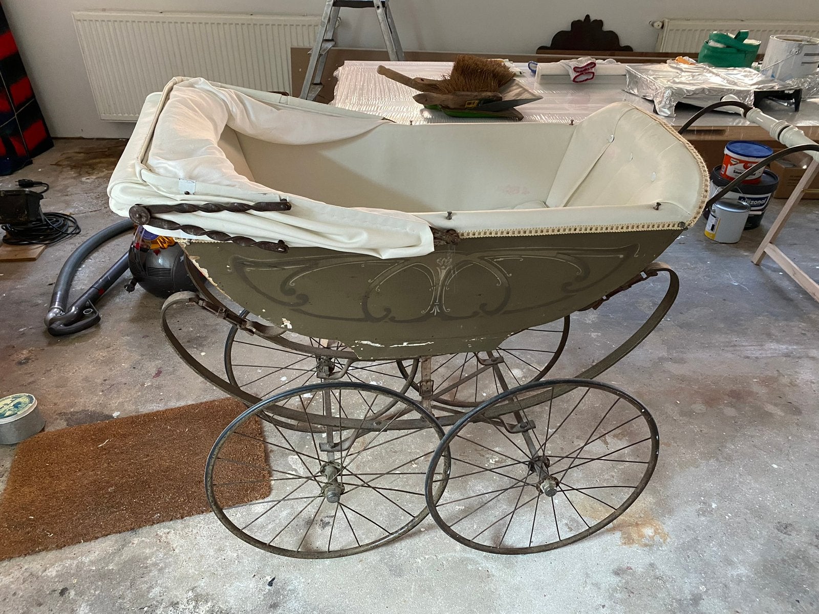 Antieke kinderwagen, Ophalen, Gebruikt, Kinderwagen, Overige merken