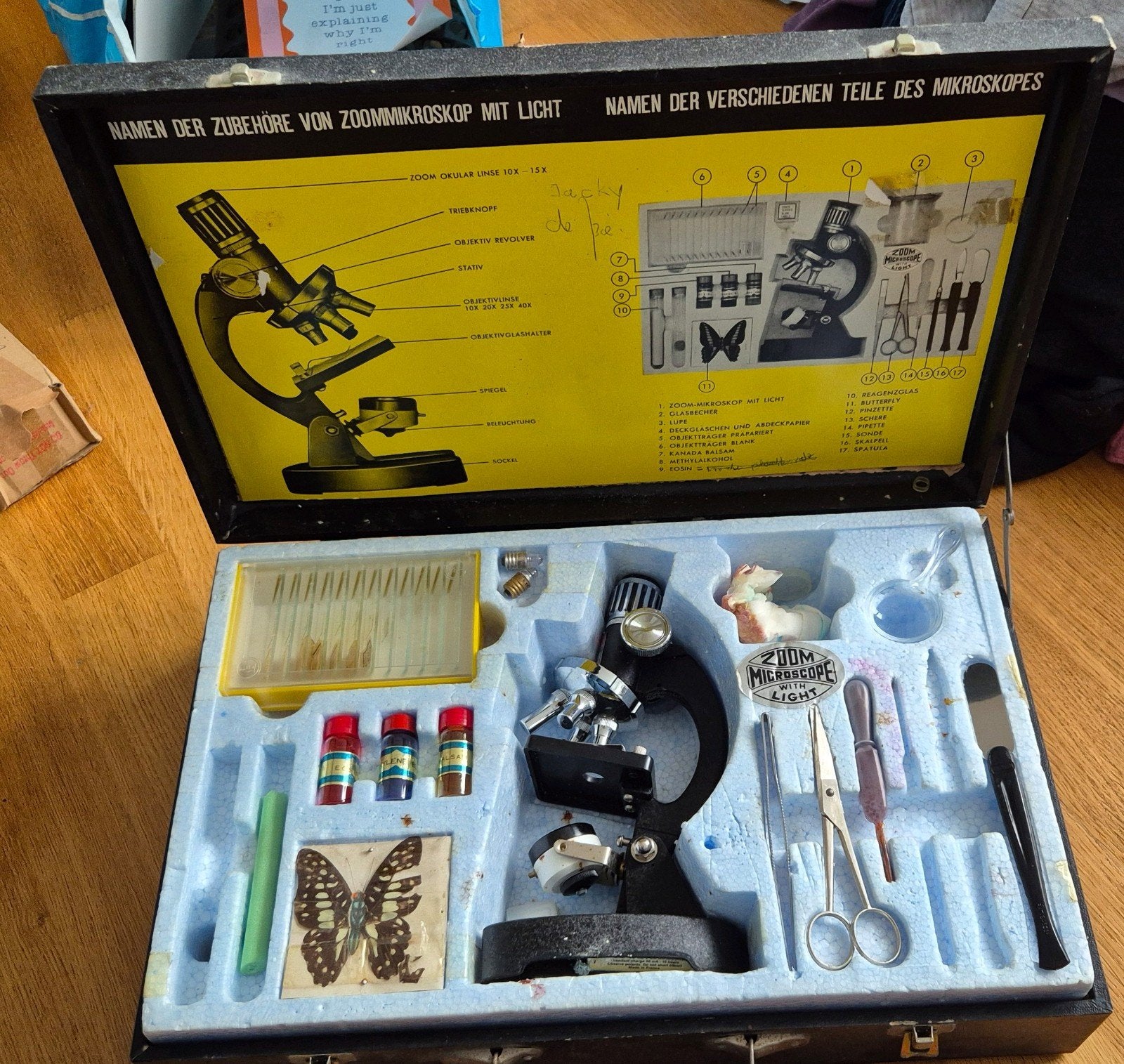 Vintage Zoom Microscoop in koffer, Ophalen of Verzenden