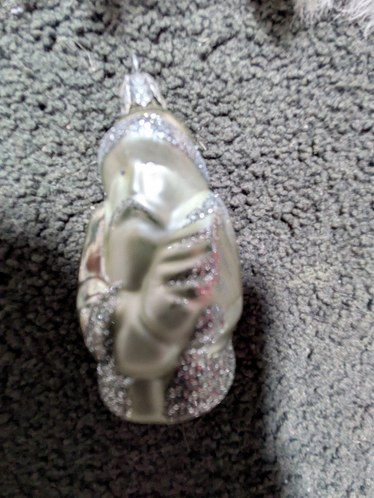 oude kerstbal kerstman ornament vintage, Ophalen of Verzenden