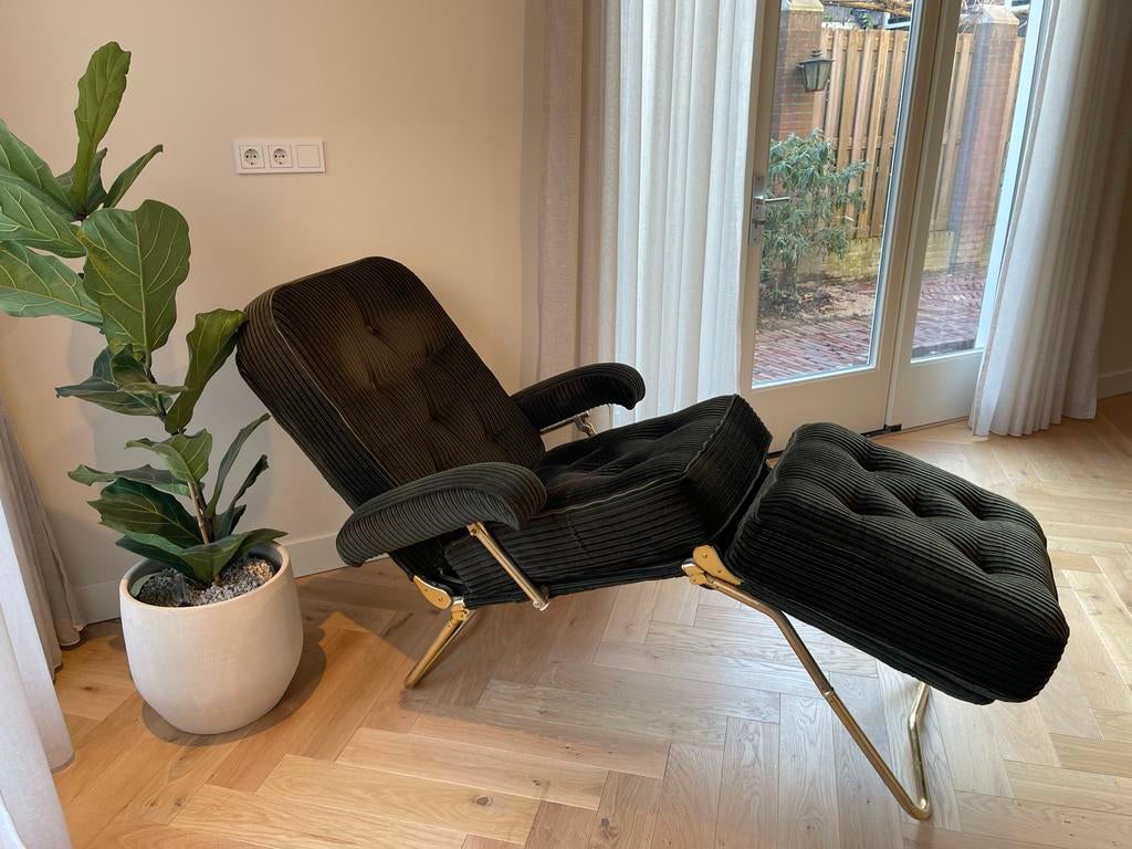 Condor lounge chair / daybed, Paris 1970, Ophalen, Gebruikt, Stof, 50 tot 75 cm
