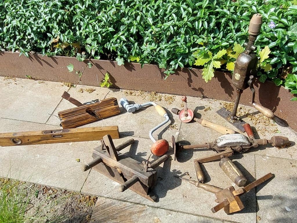 partijtje vintage gereedschap, Antiek en Kunst, Antiek | Gereedschap en Instrumenten, Ophalen