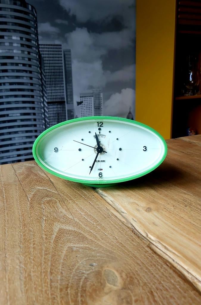 Wekker Calor groen vintage, Ophalen of Verzenden, Gebruikt