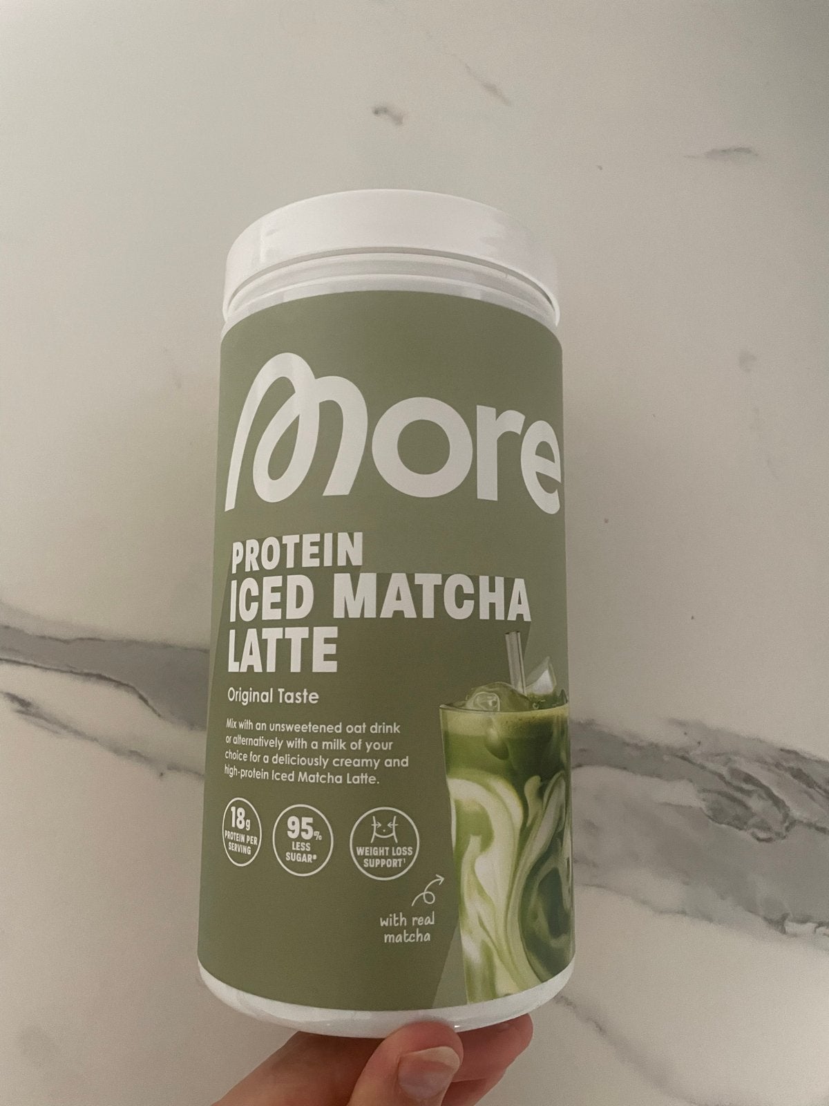 More Protein Iced Matcha Latte, Ophalen of Verzenden