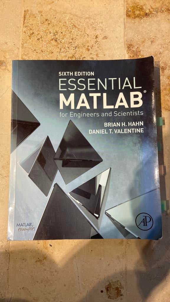 Cursusboek Essential Matlab 6e editie, Boeken, Verzenden, Beta, Zo goed als nieuw, WO
