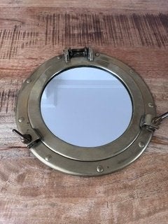 patrijs poort spiegel, Huis en Inrichting, Woonaccessoires | Spiegels, Ophalen, Minder dan 50 cm, Rond, Zo goed als nieuw