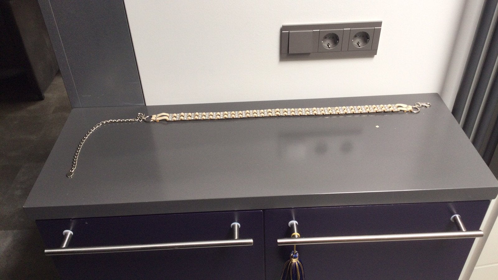 Witte Heupketting / riem met stenen, Ophalen of Verzenden, Zo goed als nieuw