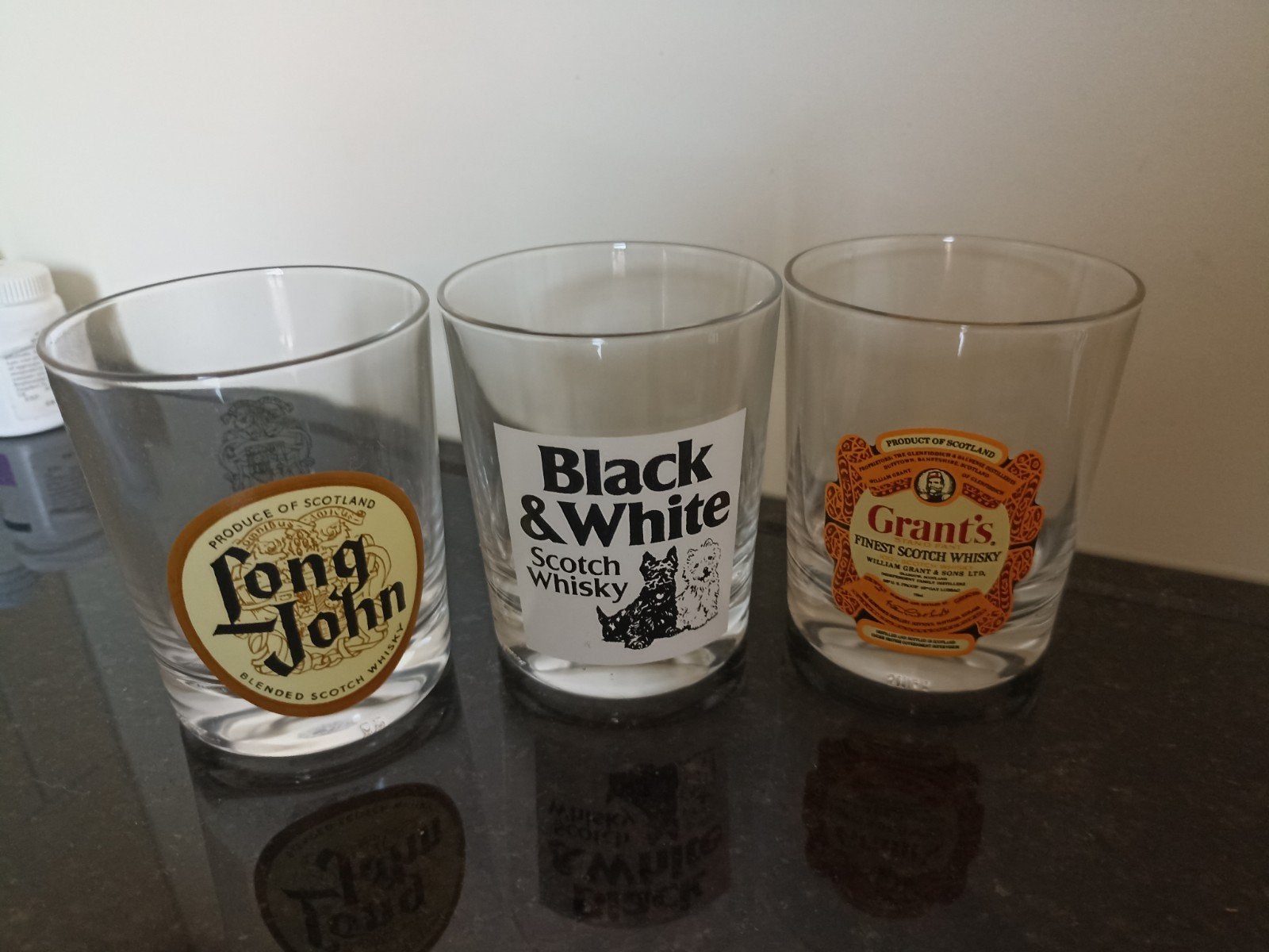 Vintage Johnnie Walker,Black&White,Grants Zo goed als nieuw, Ophalen of Verzenden, Nieuw, Overige typen