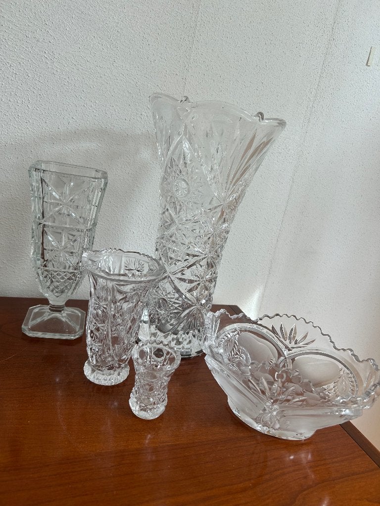 Glazen vazen, Ophalen, Zo goed als nieuw, Glas