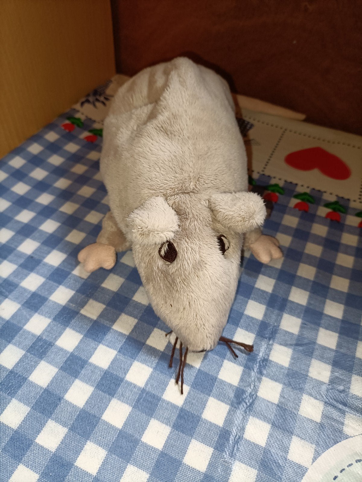 Grijze ikea rat knuffel 22 cm groot gemeten zonder staart, Kinderen en Baby's, Speelgoed | Knuffels en Pluche, Ophalen of Verzenden