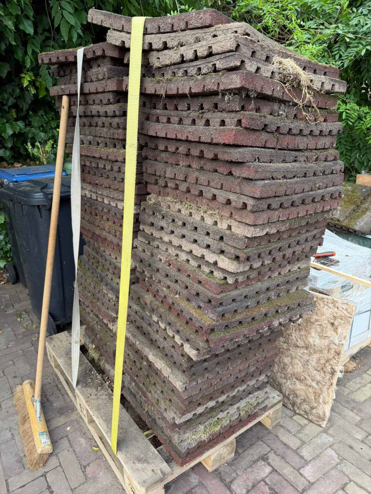 Rubberen matten. Ongeveer 10 m2, Ophalen, Gebruikt, Rubber, Overige typen