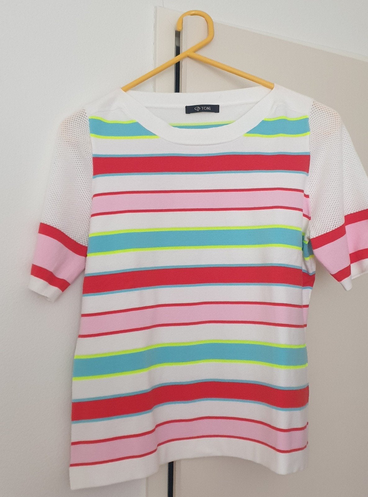 Toni gestreept zomertruitje maat 38, Kleding | Dames, Maat 38/40 (M), Ophalen of Verzenden, Zo goed als nieuw, Korte mouw