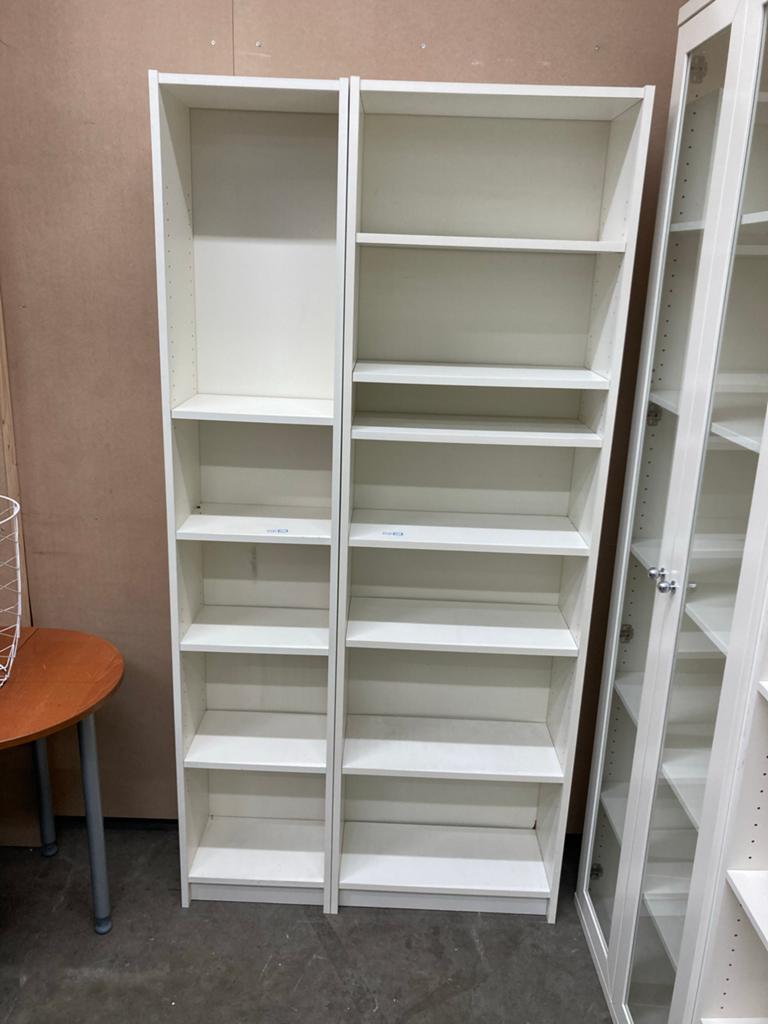 Witte Billy Boekenkasten - Ikea, Met plank(en), Gebruikt, 200 cm of meer, W