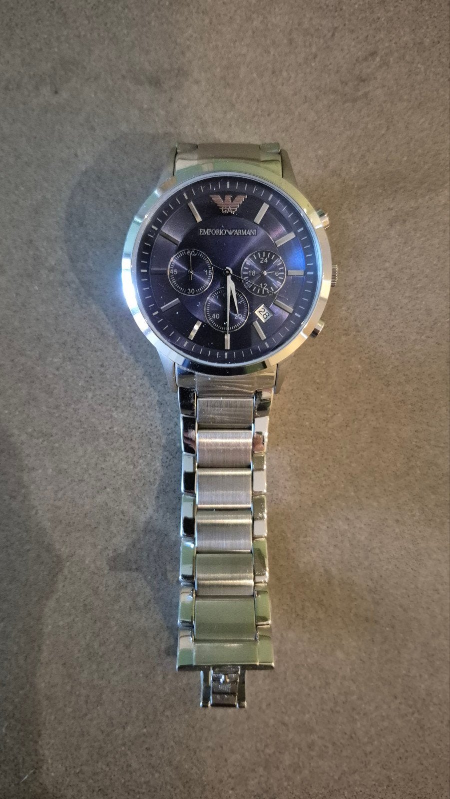 Emporio Armani Herenhorloge, Ophalen of Verzenden, Zo goed als nieuw, Staal, Overige merken