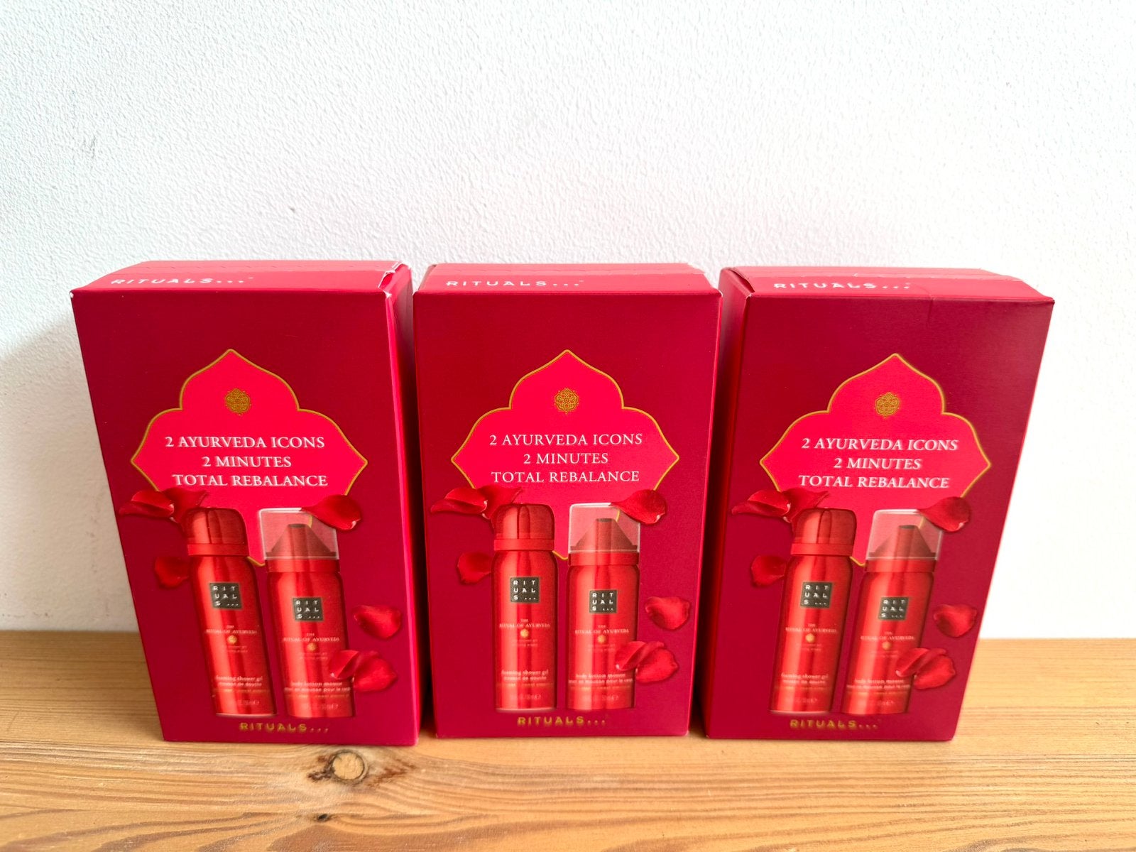 Nieuw Rituals Ayurveda body lotion douche foam 50ml setjes, Verzenden, Nieuw, Bodylotion, Crème of Olie