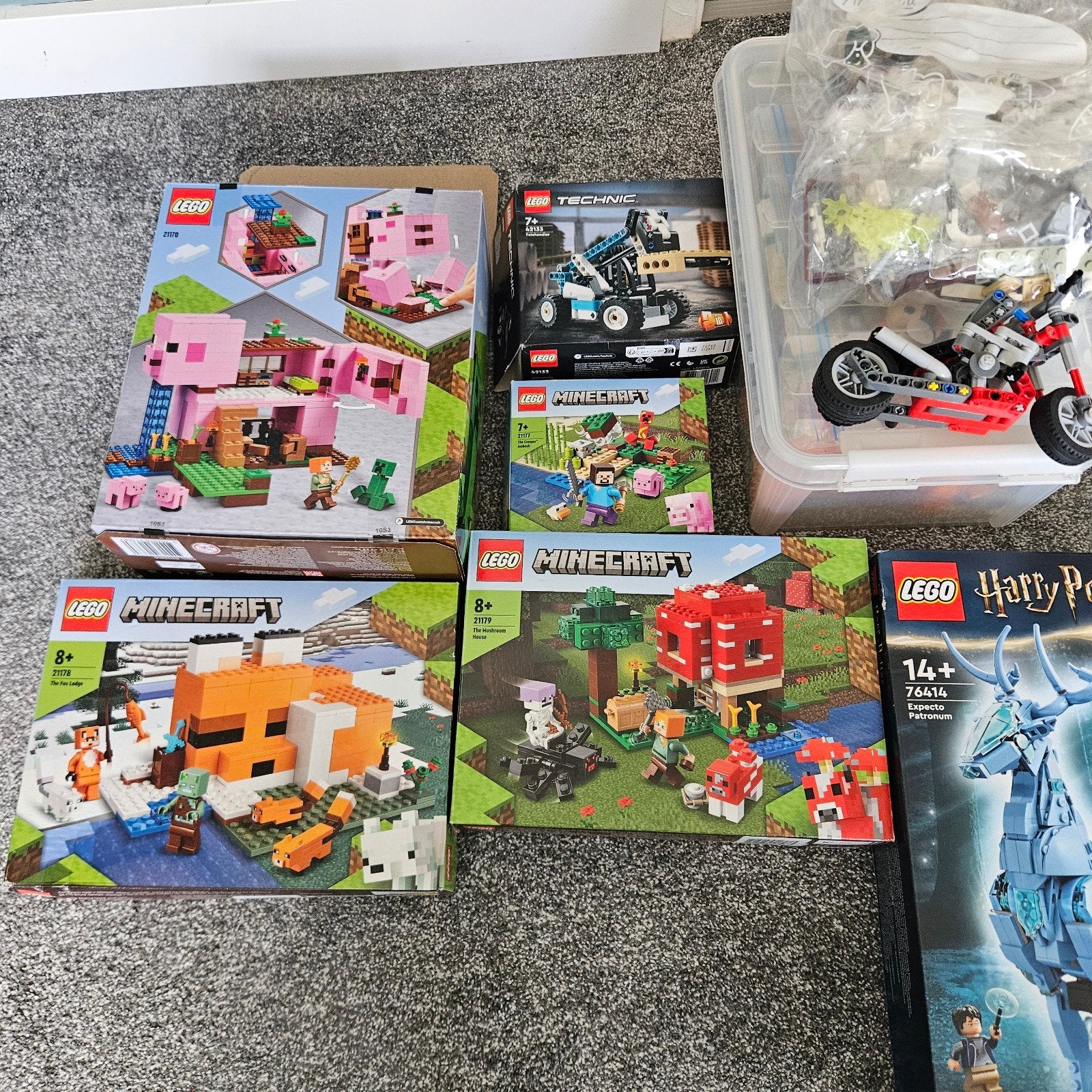 Diverse LEGO dozen: Minecraft, Harry Potter, Technic, Ophalen, Gebruikt, Overige thema's, Lego