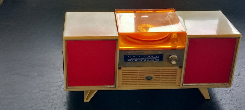 Muziekdoos, jaren 60 Radio-Pick-up meubeltje, Ophalen of Verzenden
