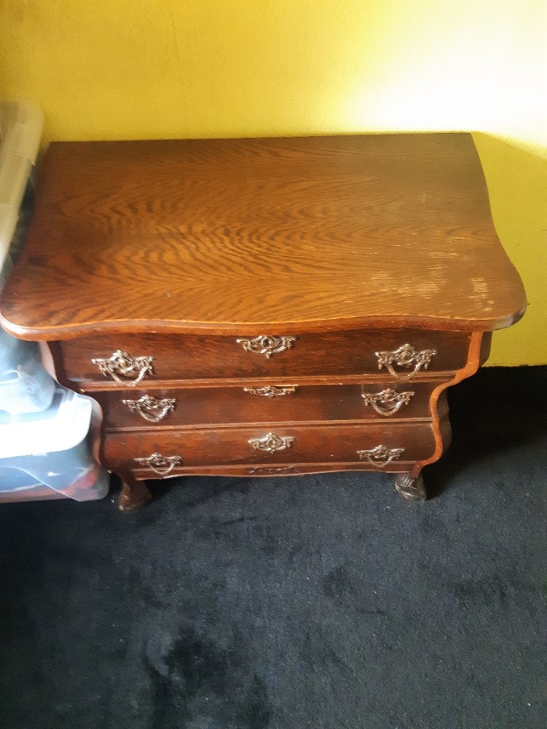 Antiek buikkastje, Huis en Inrichting, Kasten | Ladekasten, Ophalen, Gebruikt, 50 tot 100 cm, 3 of 4 laden
