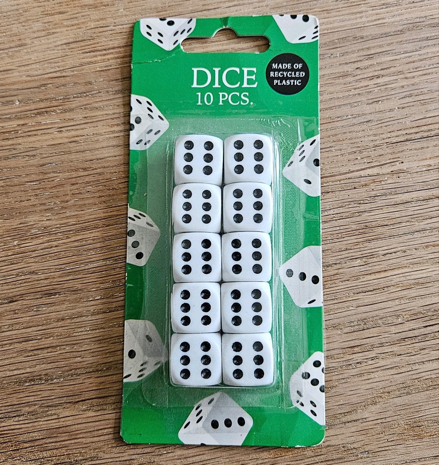 10 Witte Dobbelstenen - Nieuw in Verpakking, Een of twee spelers, Ophalen of Verzenden, Nieuw, Primark