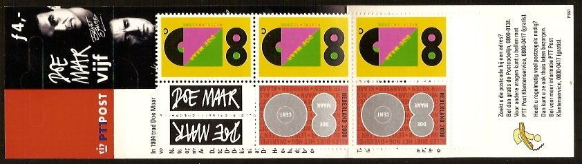 Nederland Postzegelboekje 61 postfris Doe Maar, Postzegels en Munten, Ophalen of Verzenden, Na 1940, Postfris