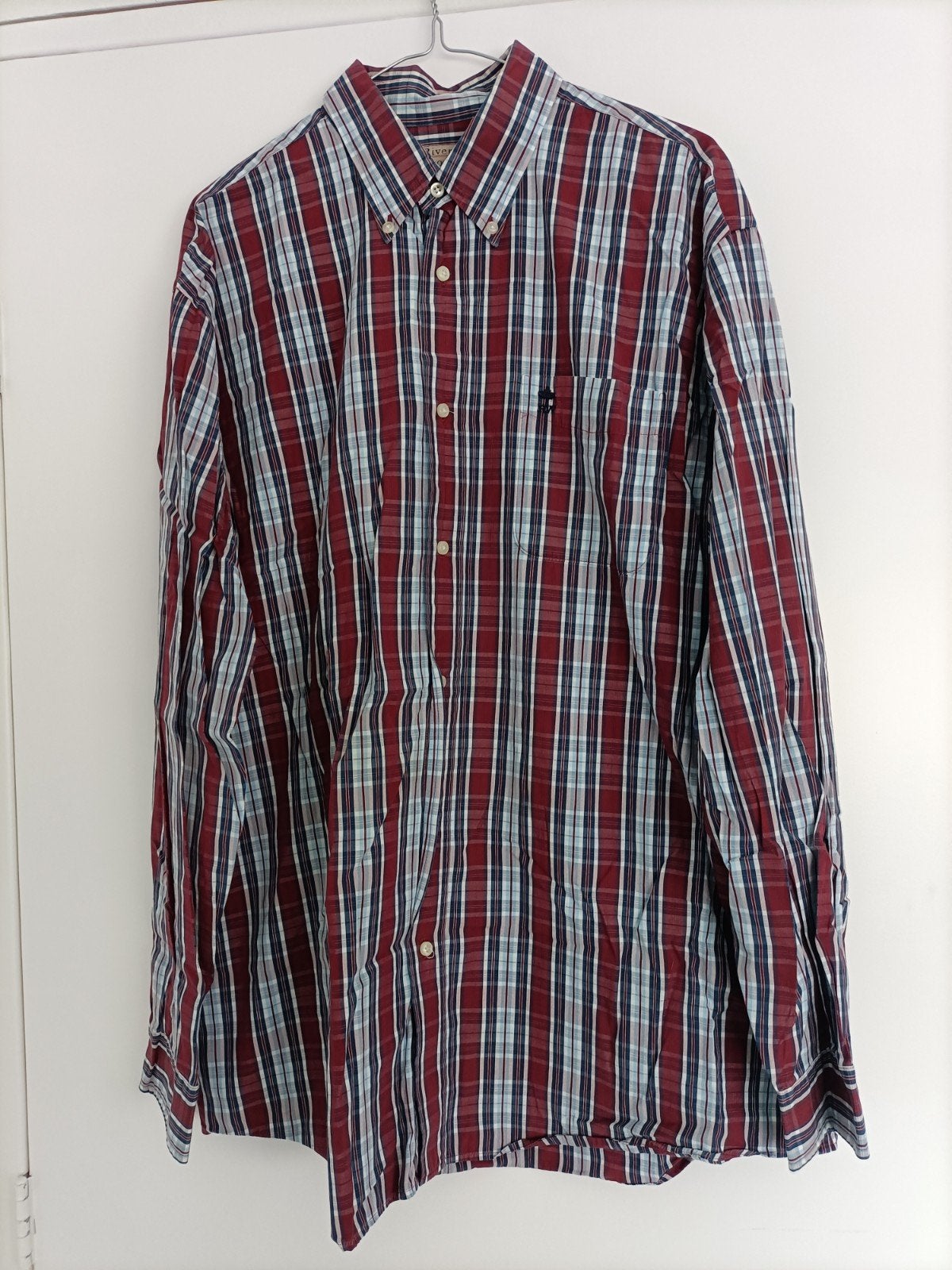 nieuw heren blouse maat xl merk river woods, Riverwoods, Ophalen of Verzenden, Zo goed als nieuw, Halswijdte 43/44 (XL)