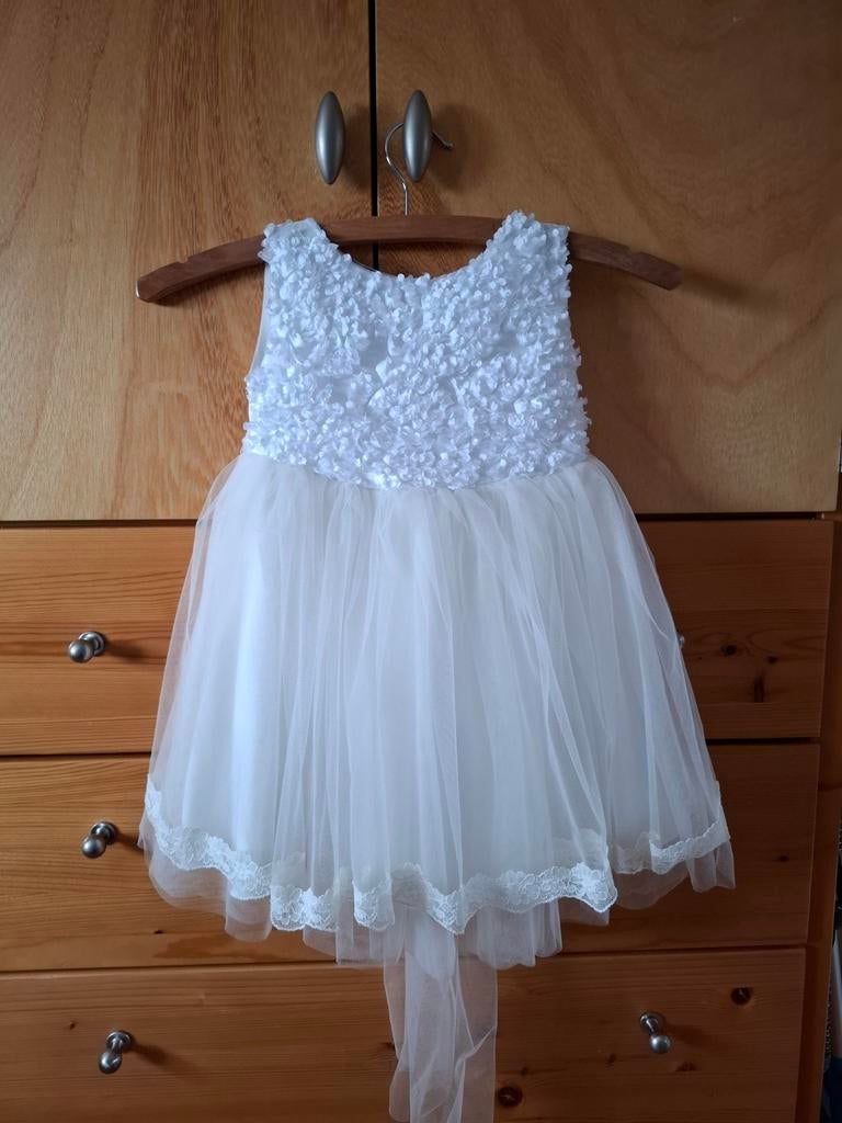 Zara kids witte jurk, Ophalen of Verzenden, Zo goed als nieuw, Meisje, Jurk of Rok