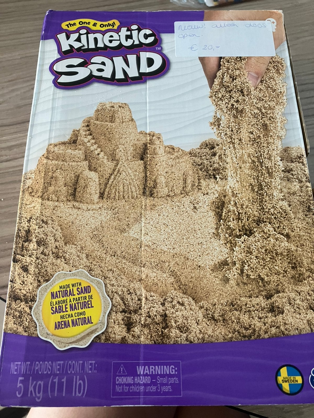 Kinetic sand 5 kg nieuw in doos, Ophalen of Verzenden, Nieuw