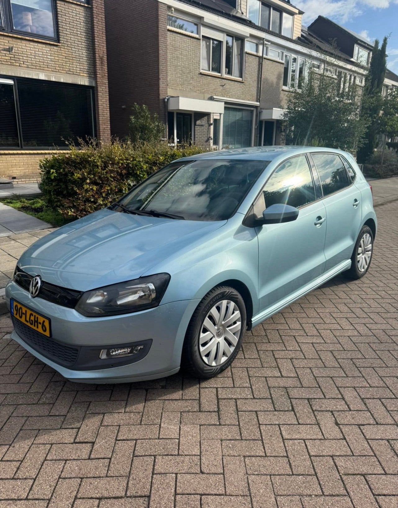 Volkswagen Polo 1.2 TDI 5D 75 PK 2010 Blauw Bluemotion-AIRCO, Voorwielaandrijving, 74 pk, 1199 cc, Origineel Nederlands